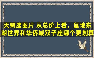 天蝎座图片 从总价上看，复地东湖世界和华侨城双子座哪个更划算